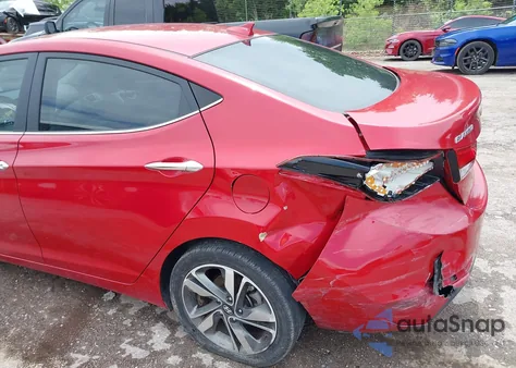 2015 Hyundai Elantra Limited из США, поврежденный, VIN KMHDH4AE3FU454526